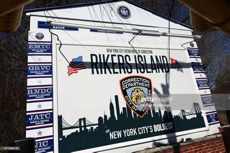 The Rikers Island Jail Sign Is Seen On March 07 2023 In New York