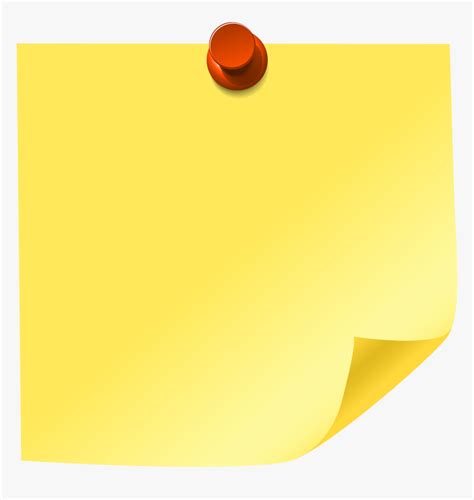 Yellow Sticky Note Png Clip Art Sticky Notes Clip Art Transparent