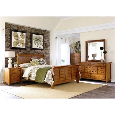 Liberty Furniture Grandpas Cabin 175 Br Ksldmn Rustic King Bedroom