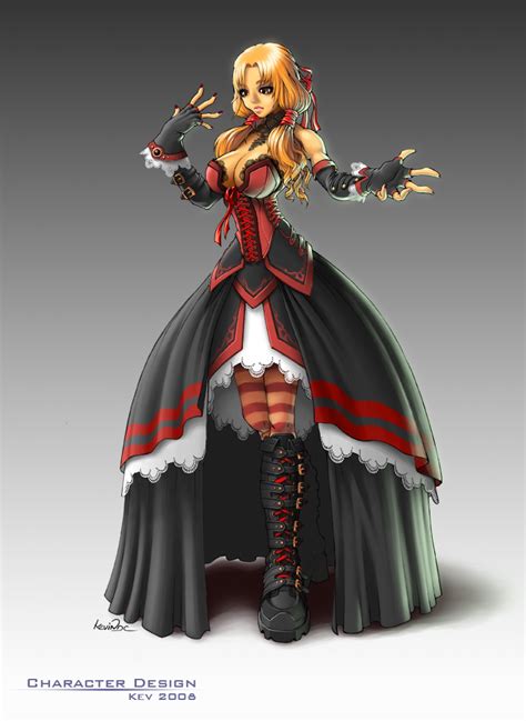 Manga Character Goth Girl By Kevdc On Deviantart