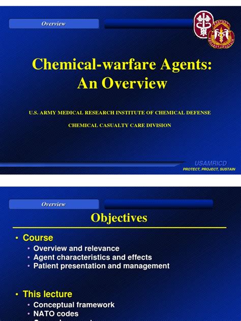Chemical Warfare Agents An Overview Chemical Warfare Toxicology