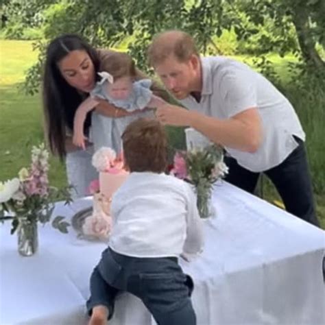 Meghan Markle And Prince Harry Share A Sweet Home Video From Lilibets First Birthday Party