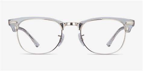 ray ban rb5154 clubmaster browline clear frame eyeglasses eyebuydirect canada