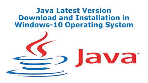 How To Install Java Jdk Latest Version In Windows Operating System