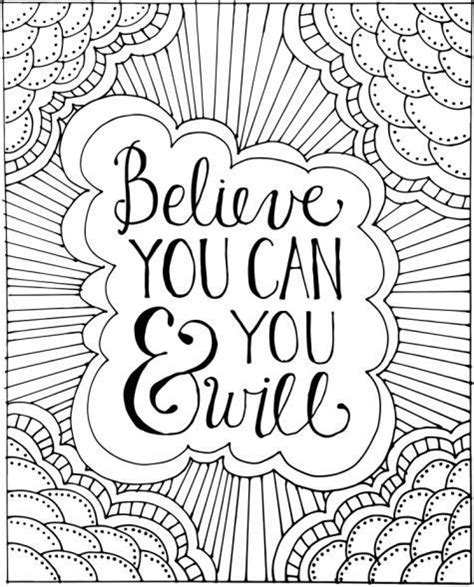 Positive Mental Health Colouring Pages Inspirational Quotes Etuttor