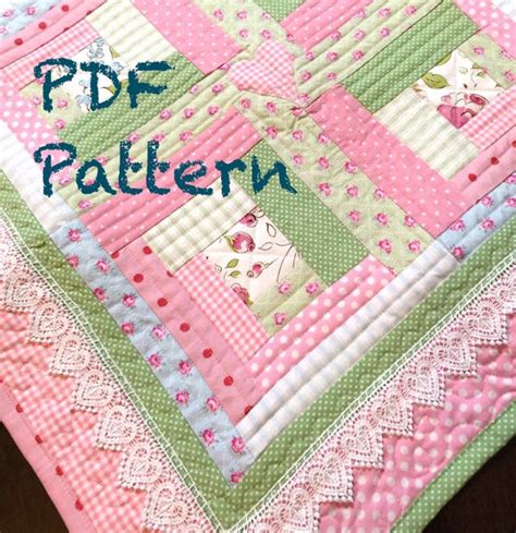 The design is perfect for scrap quilts, even if you only go scrappy when you create the boats. Log Cabin Baby Quilt Pattern Modern Baby Girl Quilt Pattern