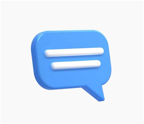 3d Realistic Message Chat Icon Vector Illustration 8110841 Vector Art