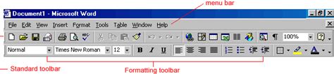 Ms Word Toolbar Icons