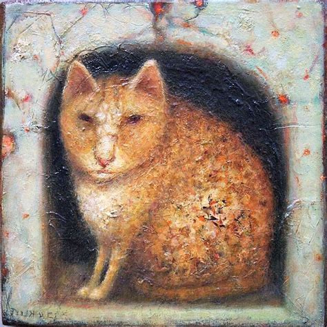 Painting Painting Of The Medieval Cat Br