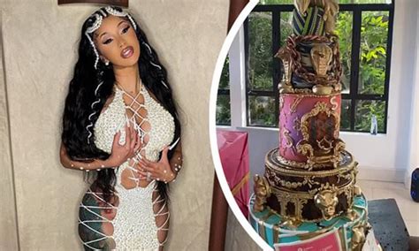 Cardi B Ted An Extravagant Five Tier Cake And Sex Toys To Celebrate