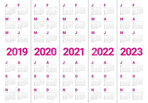 Calendario 2021 A 2024 Simple Calendar For 2019 2020 2021 2022 2023 Images