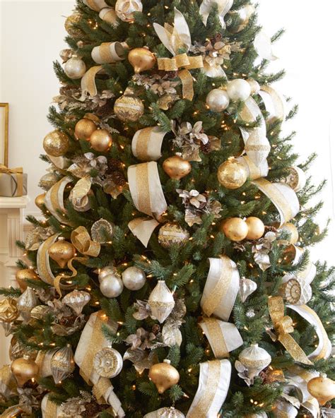 Silver And Gold Christmas Tree Theme Theme Balsam Hill Blog