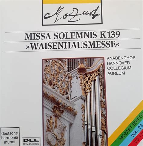 Mozart Missa Solemnis Waisenhausmesse Mozart Cd Album Muziek