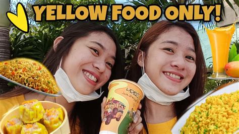 eating only yellow food for 24 hours challenge vloggg 49 youtube