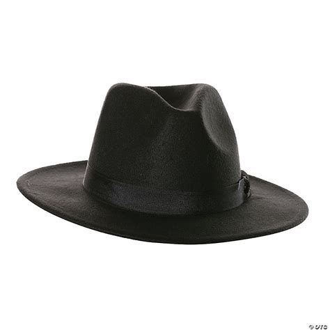 Adults Black Fedora Hat Oriental Trading