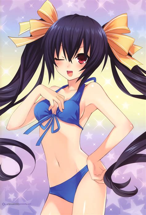 Tsunako Choujigen Game Neptune Noire Bikini Swimsuits Yande Re