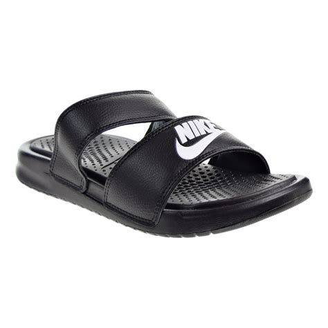 Nike Nike Women S Benassi Duo Ultra Slide Black White Sandal 10 Women Us