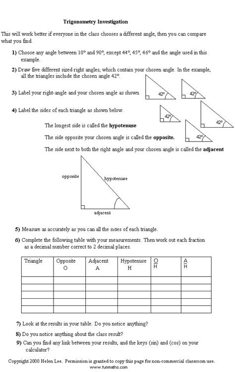 Review 6.1 and 6.2 ws. Free math worksheet from www.funmaths.com | Math work ...