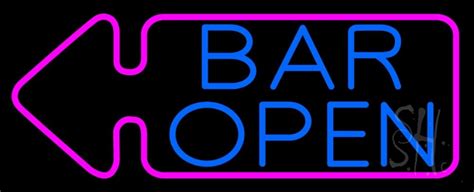 Bar Open With Arrow Led Neon Sign Bar Open Neon Signs Everything Neon