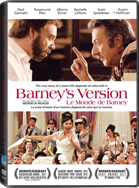 Dvd Review Barneys Version One Movie Five Views