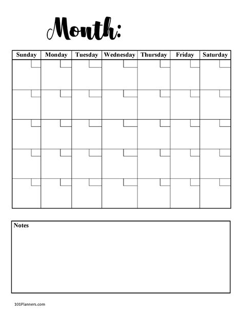 Free 15 Sample Blank Calendar Templates In Pdf Blank Calendar With No
