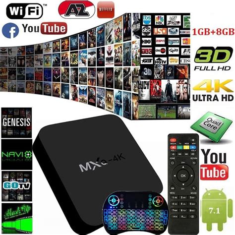 Mxq Smart Tv Box 4k Android 71 1g8g Amlogic Rk3229