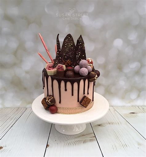 Susan Street Cake Design Chocolate Drippy Cake Decorated With