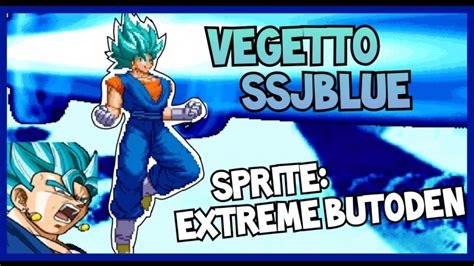 Vegetto Ssjblue Sprite Extreme Butodenpng Recortada Youtube