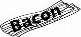 Bacon Clip Clipart Clker Vector Symbol Royalty Cliparts sketch template