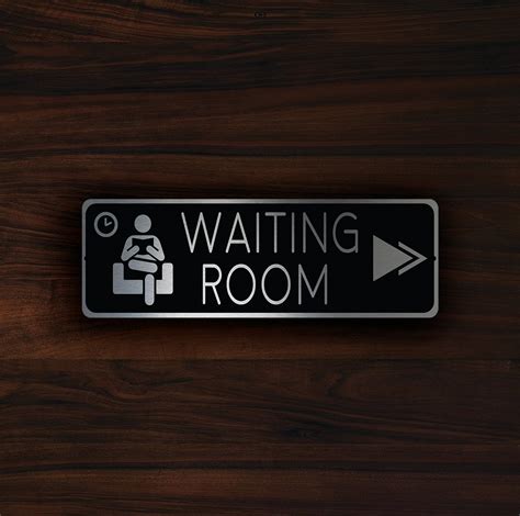 Waiting Room Pointer Sign