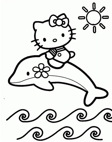 This set of black and white hello kitty birthday coloring pages contains three fun original. Hello Kitty Coloring Pages - Kidsuki
