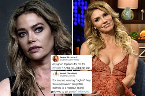 Rhobhs Brandi Glanville Shades Rumored Lover Denise Richards With Very Raunchy Girl On Girl Sex
