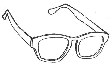 Sunglasses Coloring Page Template Sketch Coloring Page