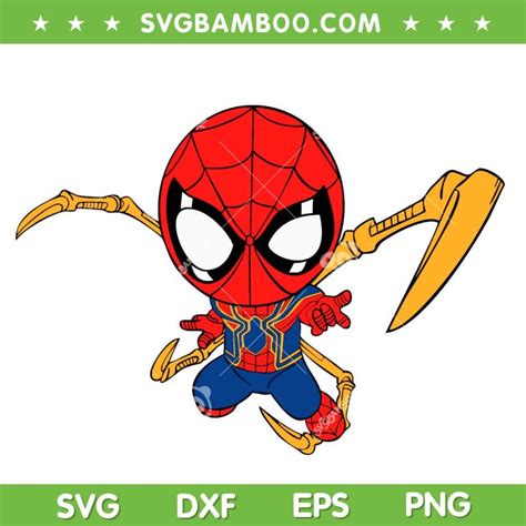 Spiderman Chibi SVG PNG