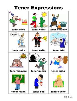 Expresiones Con Tener Worksheet