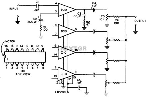 2 Channel Audio Mixer Circuit Diagram