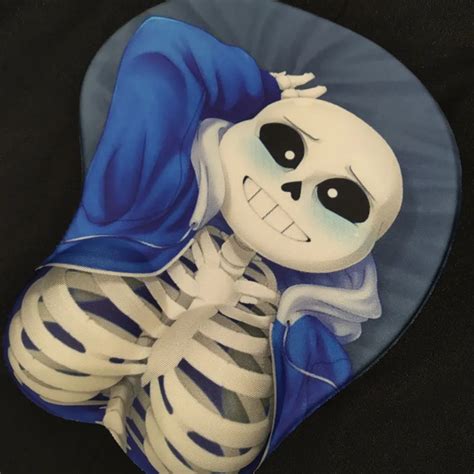 Anime Sans Undertale Cosplay 3d Mouse Pad Soft Breast Chest With Wrist Rest Gaming Mousepad