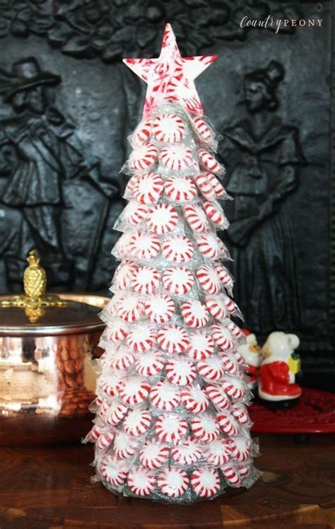 How To Make A Diy Peppermint Candy Christmas Tree Christmas Candy