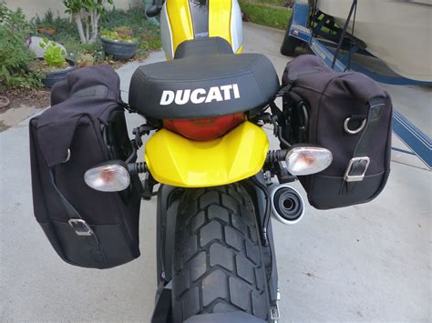 Oldmotodude New Bags Installed On 2015 Ducati Scrambler