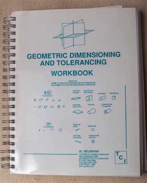 Geometric Dimensioning And Tolerancing Workbook 1995 5995 Picclick