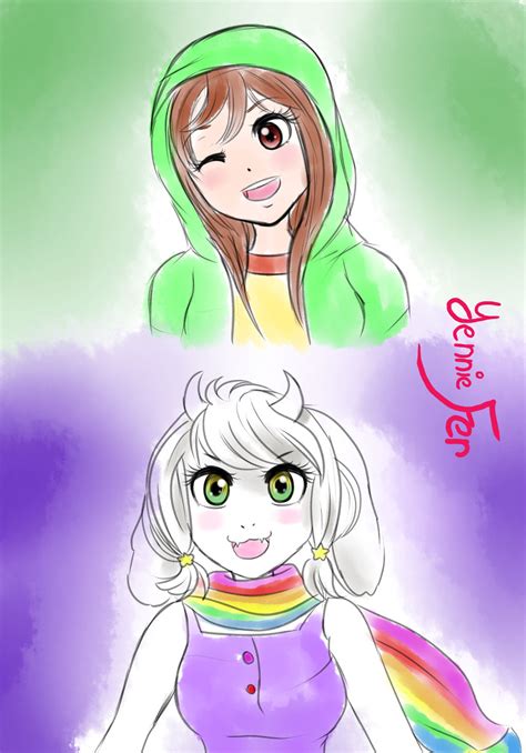 Genderbend Chara And Asriel By Faithwalkers On Deviantart
