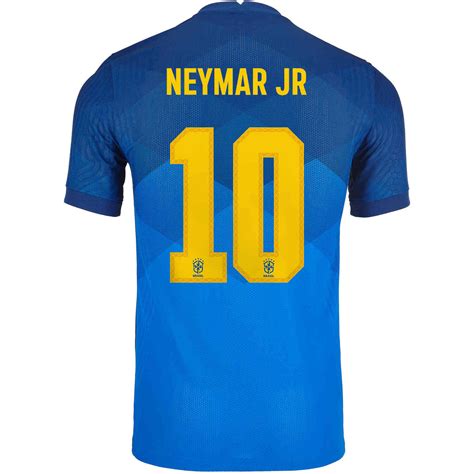 2020 Nike Neymar Jr Brazil Away Match Jersey Soccerpro
