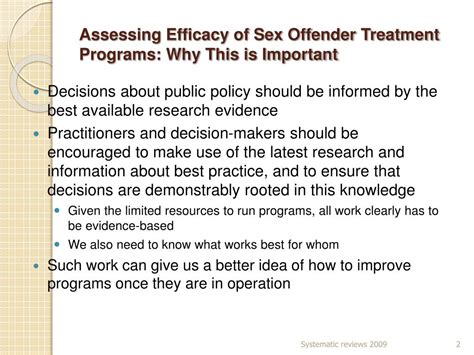 Ppt Assessing Efficacy Of Sex Offender Treatment Programs Why This Is Important Powerpoint