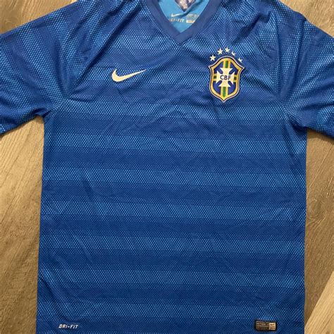 Nike 2014 Dri Fit Authentic Brazil Soccer Depop