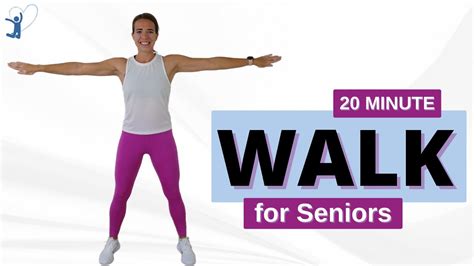 20 Min Walking Workout For Seniors Low Impact Exercises Only Youtube