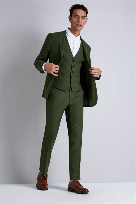 Moss London Skinny Fit Khaki Jacket Prom Suits Guys Prom Outfit