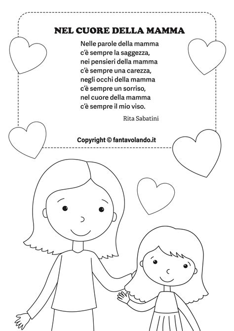 Poesia E Biglietto Di Auguri Per La Festa Della Mamma Fantavolando