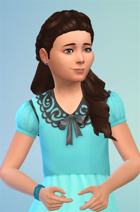 Sims 4 downloads · cc · clothes · hair · furniture · mods · custom content. Birksches sims blog: Little Half Braids ~ Sims 4 Hairs