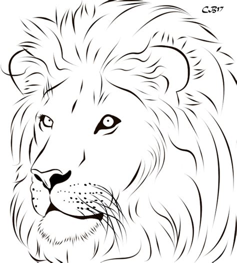 Lion Line Drawing At Explore Collection Of Lion