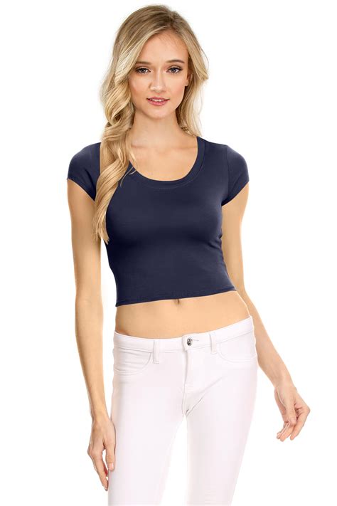 nyl apparel women scoop neck short sleeve fashion t shirts